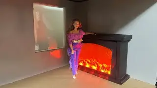 Perfect Fireplace for Barbie😍 #barbie #doll #barbiedoll #barbiecrafts #onesixthscale 