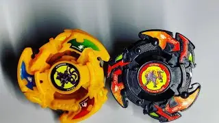 BEYBLADE - BURNING KERBEROUS VS FLASH LEOPARD 2 - BEYBLADE V FORCE 爆転シュートベイブレード2002