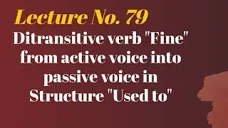 Ditransitive verb 