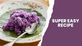 QUICK & EASY UBE STICKY RICE