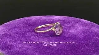 Adam & Eve Diamonds - Inel din Aur Roz cu Ametist - AED222