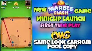 First time play Marble clash Gaming Nazim  | New aap launch marble clash | Carrom Pool New game |
