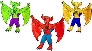 Simple drawings | HOW TO DRAW A SUPER COOL BATMAN - SPIDERMAN | batman and spiderman | step by step