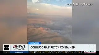 Cornucopia Fire now 70% contained