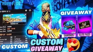 🔴NIRAJ FF IS LIVE | CUSTOM ROOM GIVEWAY JOIN NOW 🖐😁
