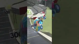 Colorful Car Stunts Gameplay 😱 #shorts #short #stunts #car