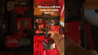 Milwaukee m18 fuel combo kit model: 3697-22 #milwaukeetools #powertools #milwaukee #milwaukeem18