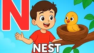 N Letter Words for Kids | Learn Alphabet with Pictures & Sounds | ABC Learning