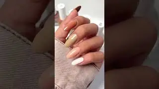 ✨ Nude, Beige, and Brown Perfection💅💖 #ArganOil #veganbeauty #NudeNails #BeigeNails #brownnails