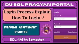 DU SOL Internal Assessment Pragyan Portal Login Process 2025| 2/4/6th Semester May June 2025 NEP|