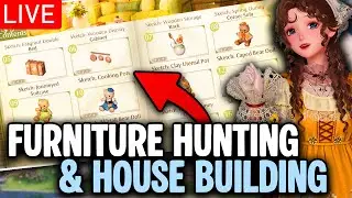 Searching for Furniture Sketches + Working on home 🌿 Cozy stream - Infinity Nikki