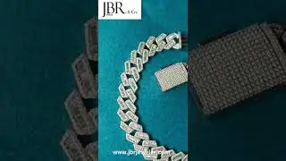 Iced out VVS Moissanite Baguette Diamond Cuban link Bracelet #diamond #moissanitejewelry #jewelry