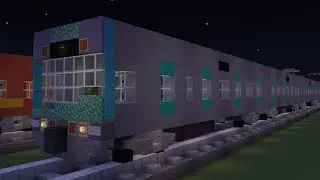 Обзор электропоезда ТЛЗ Э104 линии Марзабыг Юх - Дарар планеты Upsilon Edgarus Ac в Minecraft