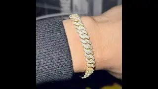 8mm Diamond Prong Bracelet (18k Gold) GoldStarsDC