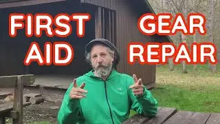 first-aid and gear repair kit for backpacking and camping