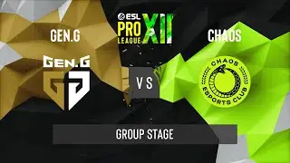 CS:GO - Gen.G vs Chaos [Train] Map 1 - ESL Pro League Season 12 - Group Stage - NA