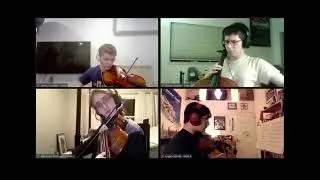 Chamber Music Night 2021 Scourge of the Universe, string quartet, student arranger.