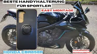 Beste Handyhalterung Sportler | CBR650R | Quadlock