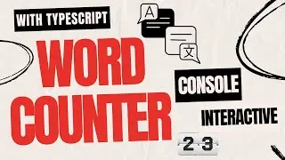 Console interactive word counter with typescript hindi/urdu