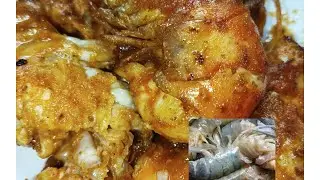  চিংড়ি মাছ ভুনা রেসিপি সাথে কলই শাক ভাজে#malaysia #cook#allfollowers 