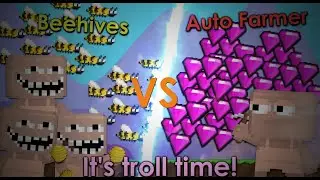 I Pranked Autofarmer in BFG!!! AUTO FARMER VS BEEHIVE - Growtopia