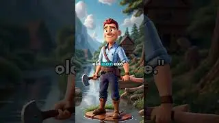 The honest woodcutter #moralstory #motivation #disney #stories