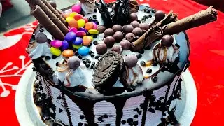 BLACK FOREST CAKE | How to Make Cake at Home Without Oven | #cake #blackforestcake #cakeathome