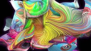 Eden 2020. Generative art of the acrylic painting by modern artist Agni Dasein.