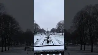 Port Sunlight Under the snow blanket #snowfall #snowinuk