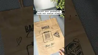 Worried about high costs of custom printed packages?✨Use stamps to print on packaging effortlessly👍