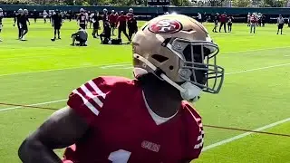 WATCH: 49ers Isaiah Neyor, Russell Gage, Isaiah Hodgins, At 49ers Training Camp