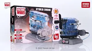 Machine Works Hybrid (Electric) Engine Kit. Timelapse Build Video