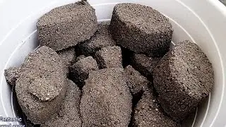 Dusty Crunchy handmade gritty texture Crumble dry and water 💦💦💦 paste Play ASMR