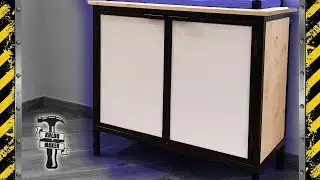 Mueble de hierro y madera para soportar mucho peso. (máquinas, acuarios, etc.)