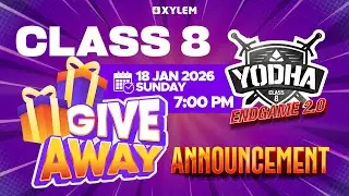 CLASS 8 GIVE AWAY ANNOUNCEMENT 🎊 | Xylem Class 8