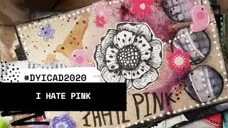 🎵 MIXED MEDIA INDEX CARD: I HATE PINK