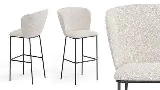 Wendy chair(bar stool) modeling in 3Ds Max and Marvelous Designer