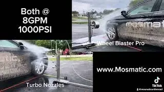 1 Wheel Blaster Pro vs 4 #2 Rotary Nozzles.
