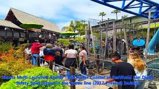 Manta Roller Coaster at SeaWorld San Diego Queue Safety Spiel (2012-Present) + Bonus Spiel in 2021
