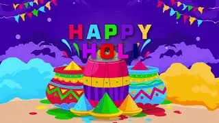 HOLI | HAPPY HOLI | FESTIVAL OF COLORS | HOLI MOTION GRAPHICS | AFTER EFFECTS