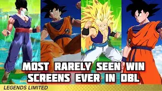 Most Rarely Seen Win Screens Ever In Dragon Ball Legends