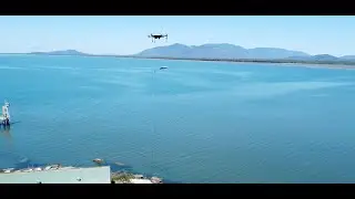 The Easy Aerial Raptor drone performs at the AIMS Reefworks Autonomous Marine Technology Test Range