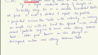 Challenging problem | Impulsive tension | Centre of mass frame | KVPY | Olympiad | JEE ADVANCED
