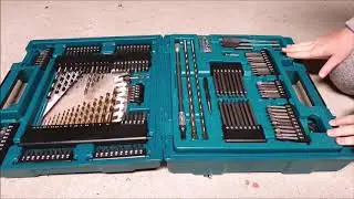 Makita D-37194 Tool Bit Drill Set - 200 pieces in case - Unboxing