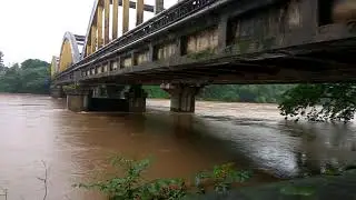 Periyar overflowing during Kerala floods 2018