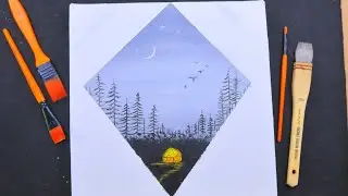 Black and white /Satisfying Diamond painting/Acrylics on canvas #48