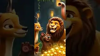 Jungle Treasure Found! 🐵🦁🦌 | Animals Magical Gold Story for Kids