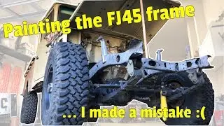 Applying SPI Chassis paint on the Toyota FJ45 frame (twice!) + unplanned mini review!