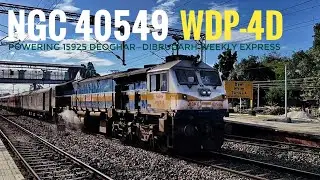 NEW GUWAHATI 40549 WDP-4D powering 15925 Deoghar &mdash; Dibrugarh Weekly Express.