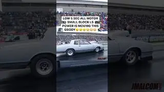 5 sec 450+ cubic inch all motor small block LS gbody is insane